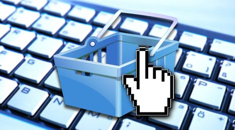 Keyboard with shopping basket